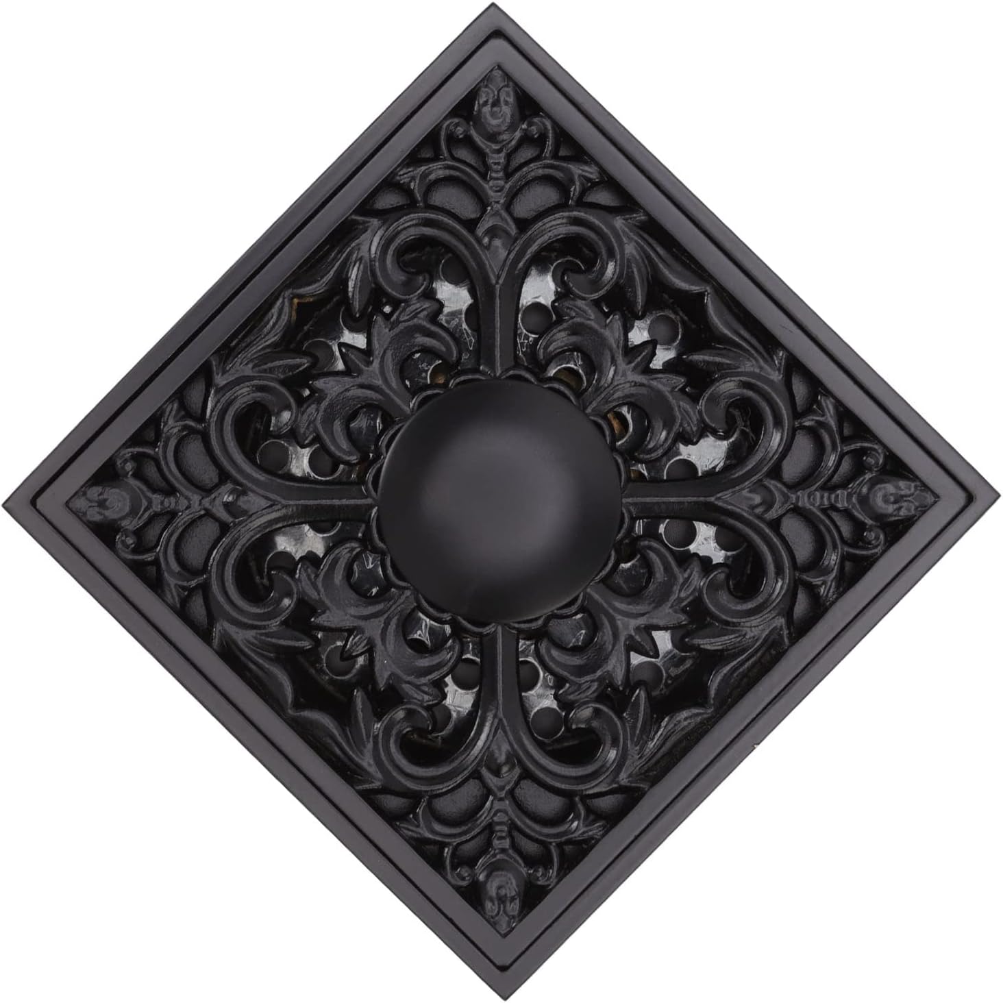 4x4 Inch Square Shower Floor Drain in Antique Style