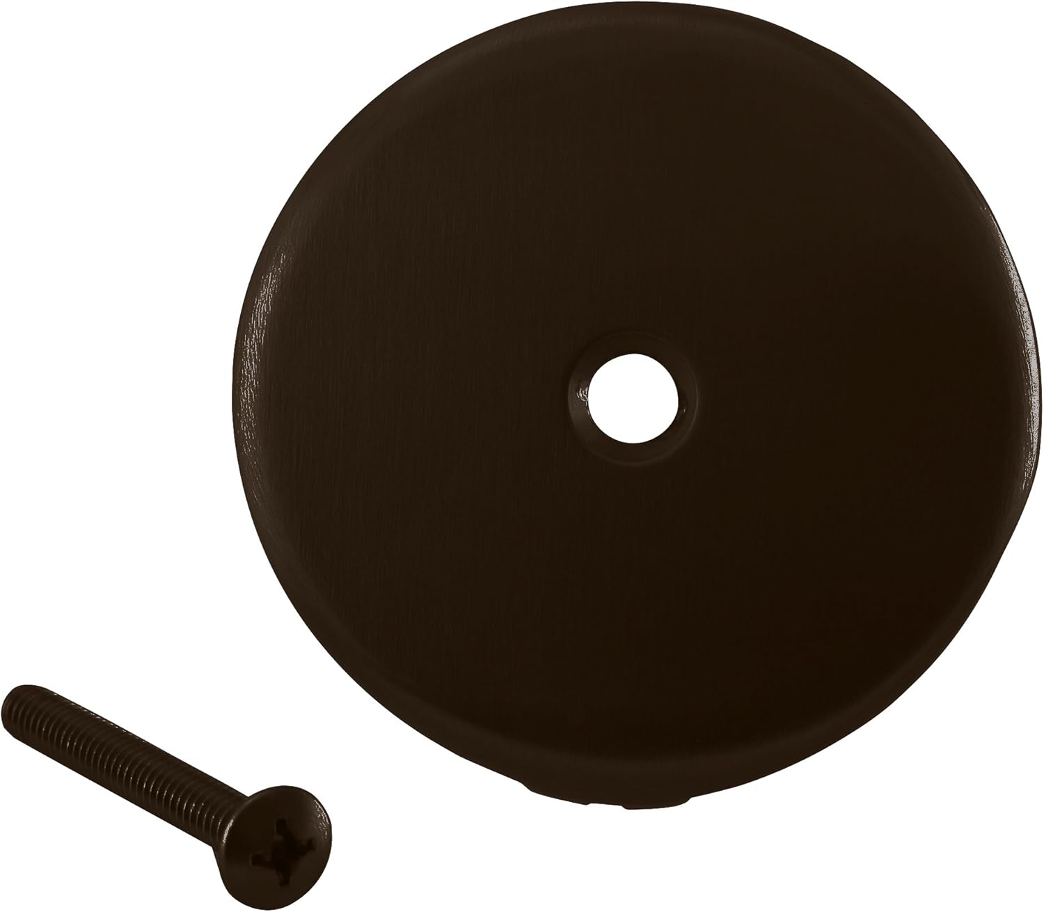 Westbrass 3-18 Single Hole Overflow Face Plate with Screw 1