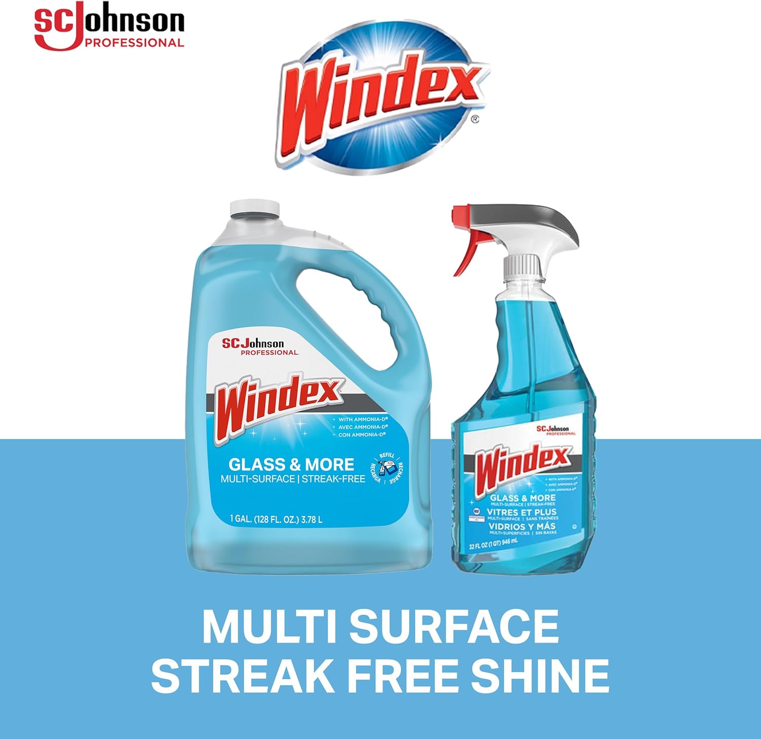 SC Johnson Windex Glass Cleaner 128 Oz Case Of 4