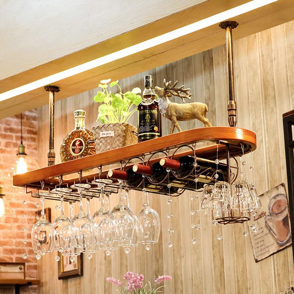 Ceiling Wine Rack Hanging Stemware Holder
