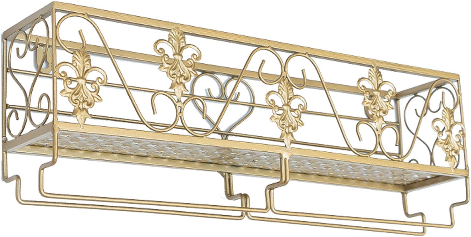 BOCbco Iron Art Wall-Mounted Wine Racks 25Cm10Cm 1