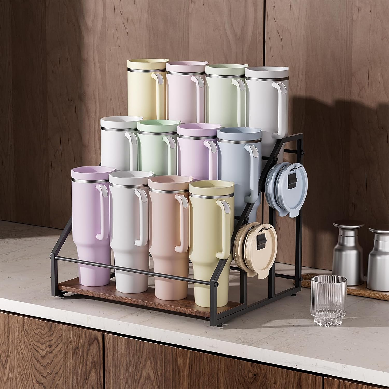MOJOHAND 3 Tier Water Bottle Rack Organizer