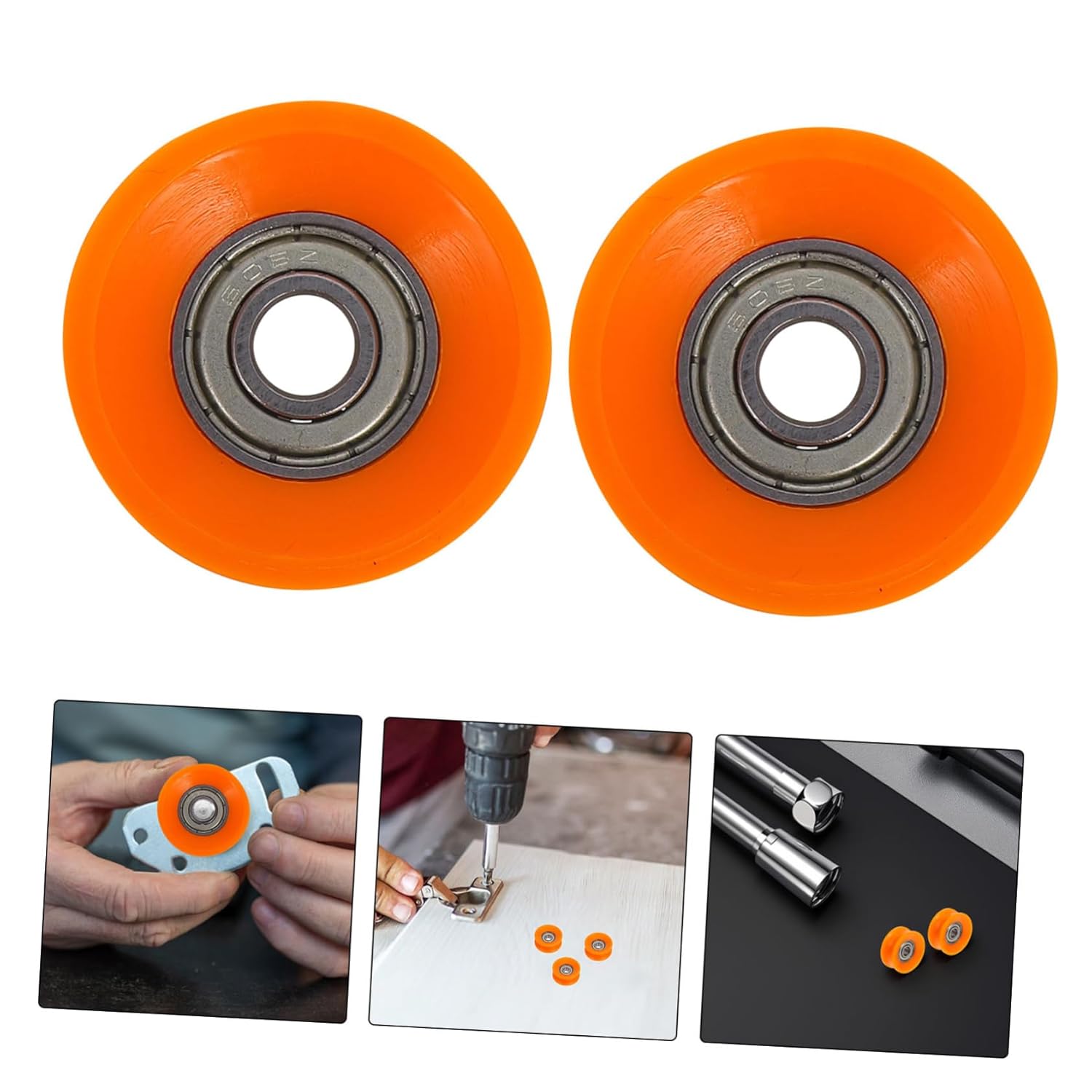 5 Pcs U Groove Nylon Sliding Door Rollers