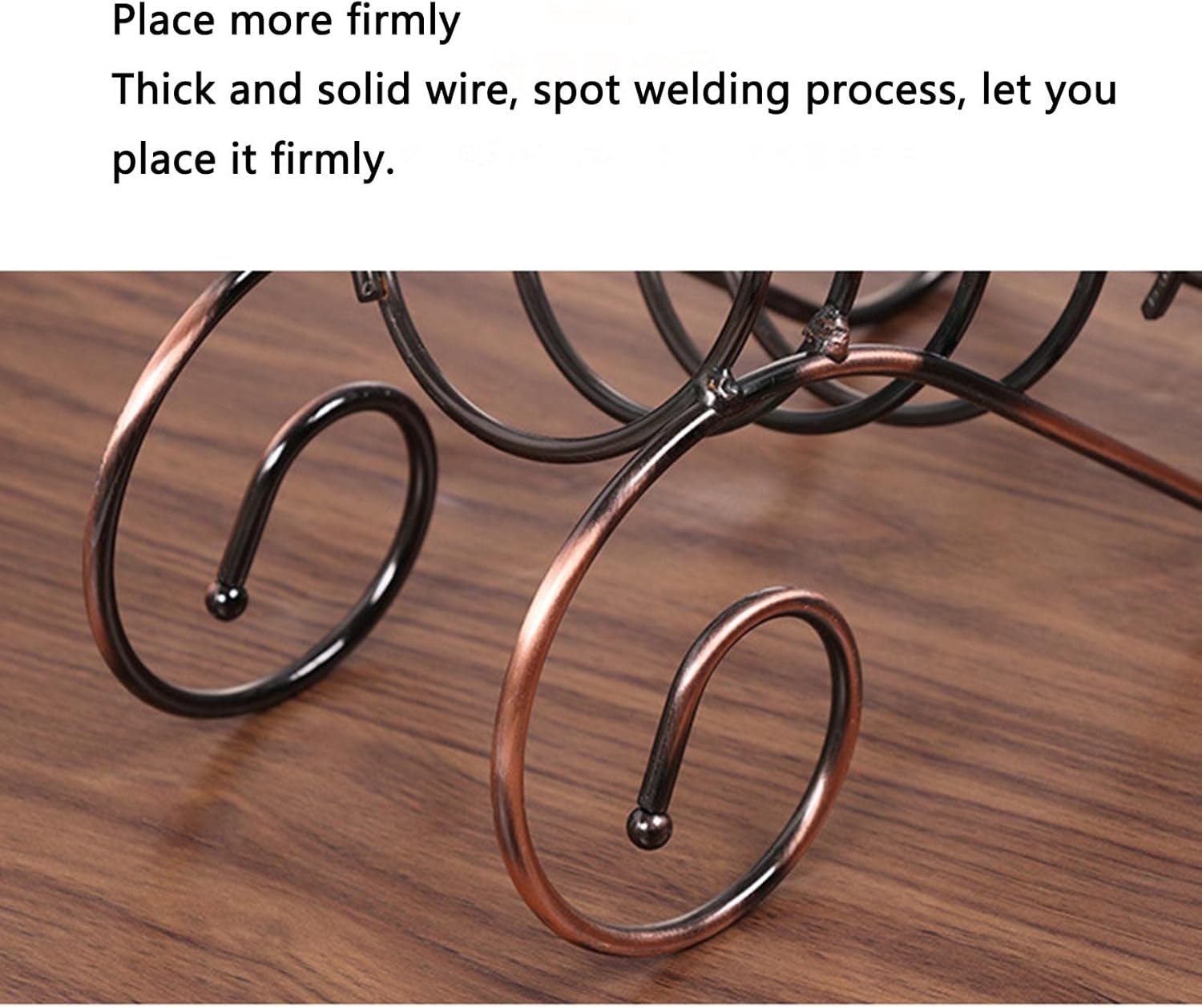 JUSHZ Wine Rack Stand Iron Art Storage Shelf