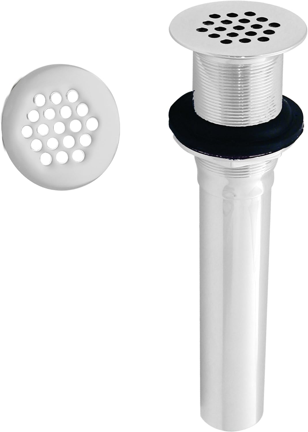 Westbrass D411-12-50 Grid Strainer Lavatory Drain - Powder Coat White