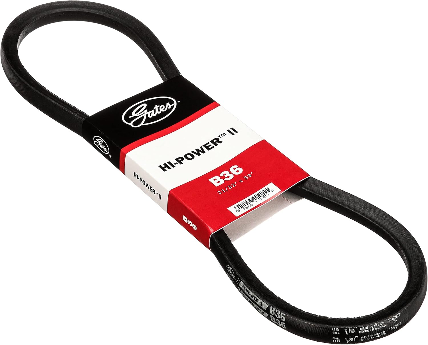 Gates B36 Hi-Power II V-Belt for Heavy-Duty Use