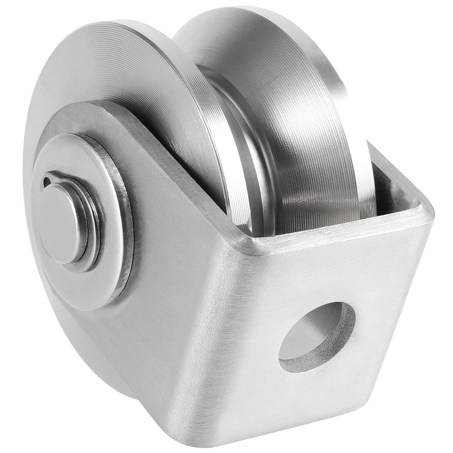 PINGEUI 2 Pack 3 Inch V Groove Caster with Bracket