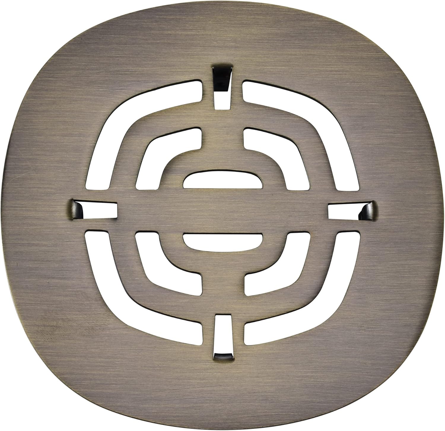 Bropury 425 in x 425 in Snap-in Shower Drain Grid Antique Bronze
