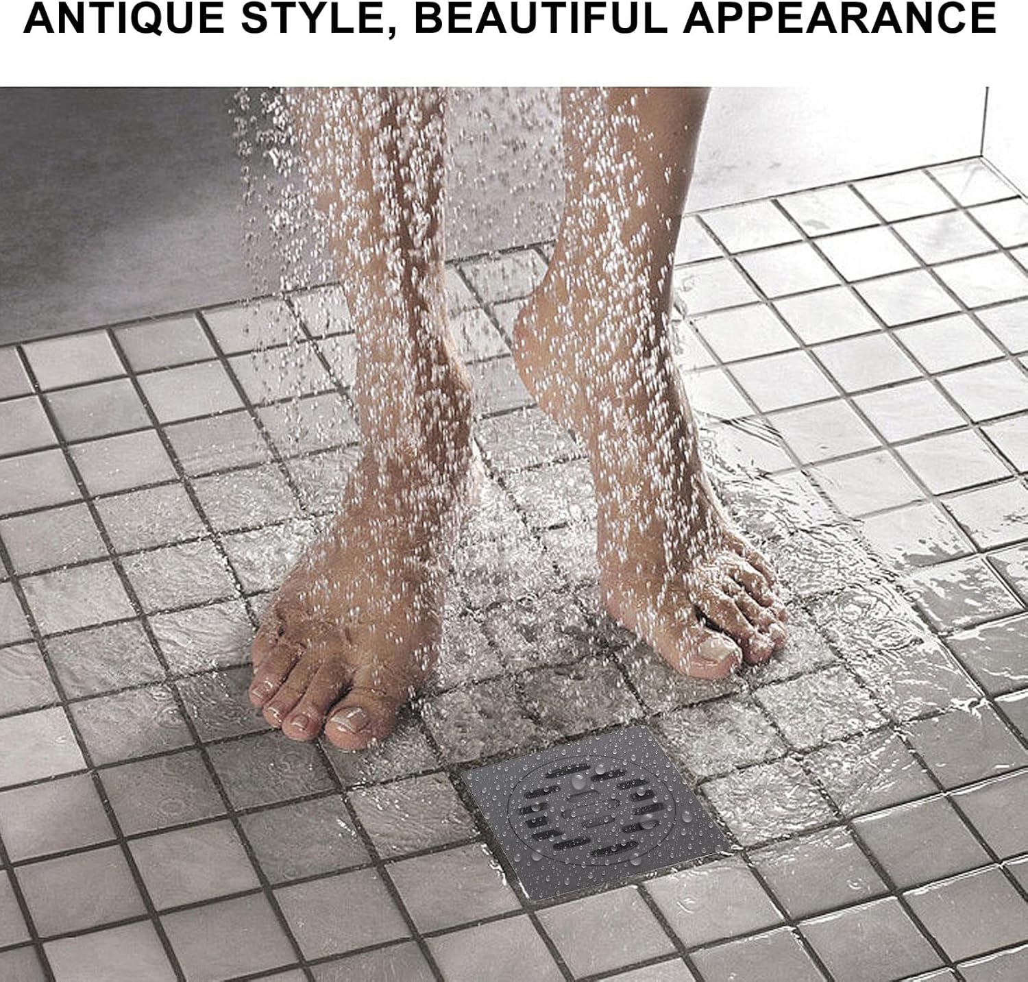 Aladeno Odor Proof Stainless Steel Floor Drain Set