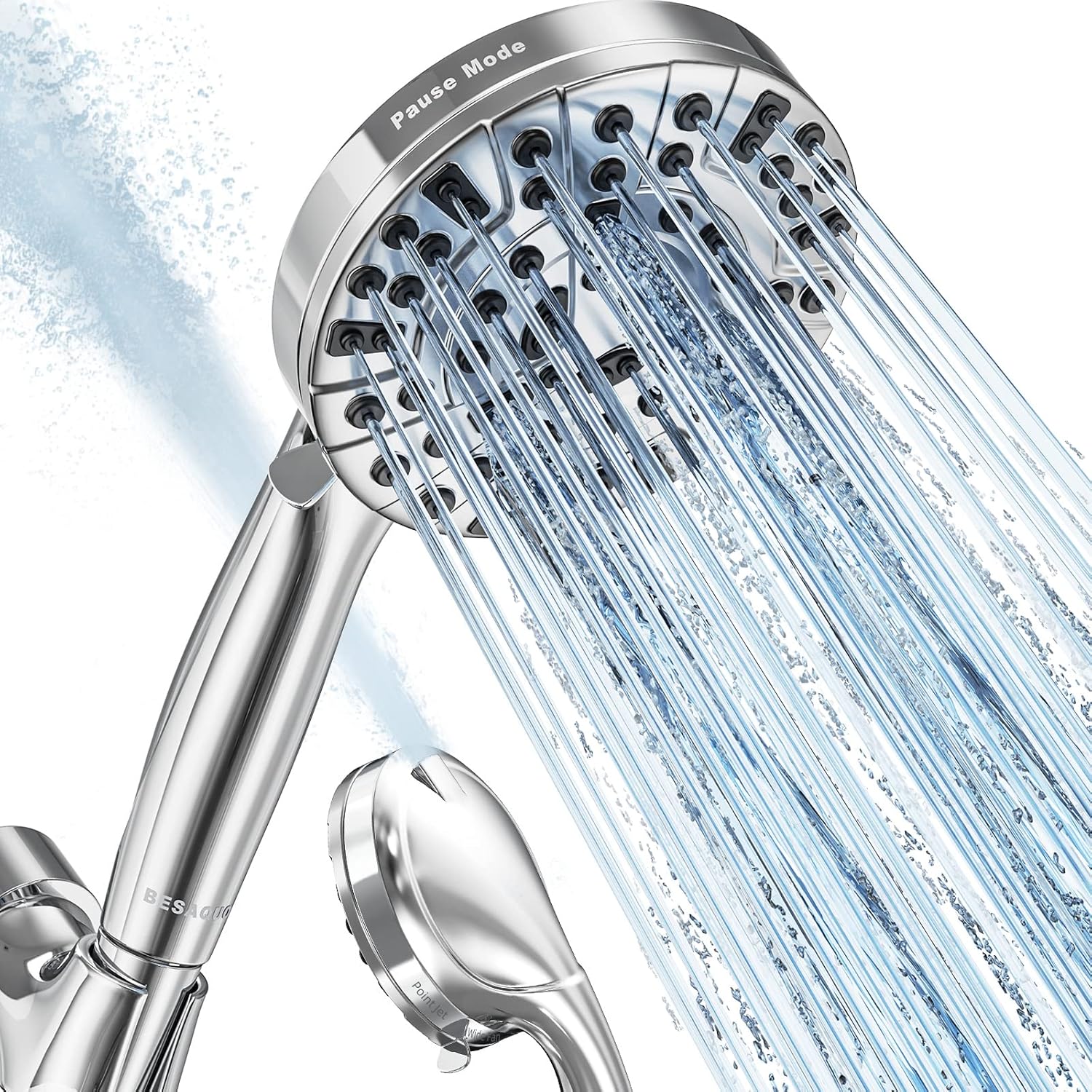 BESAQUO 10 Function High Pressure Handheld Shower Head