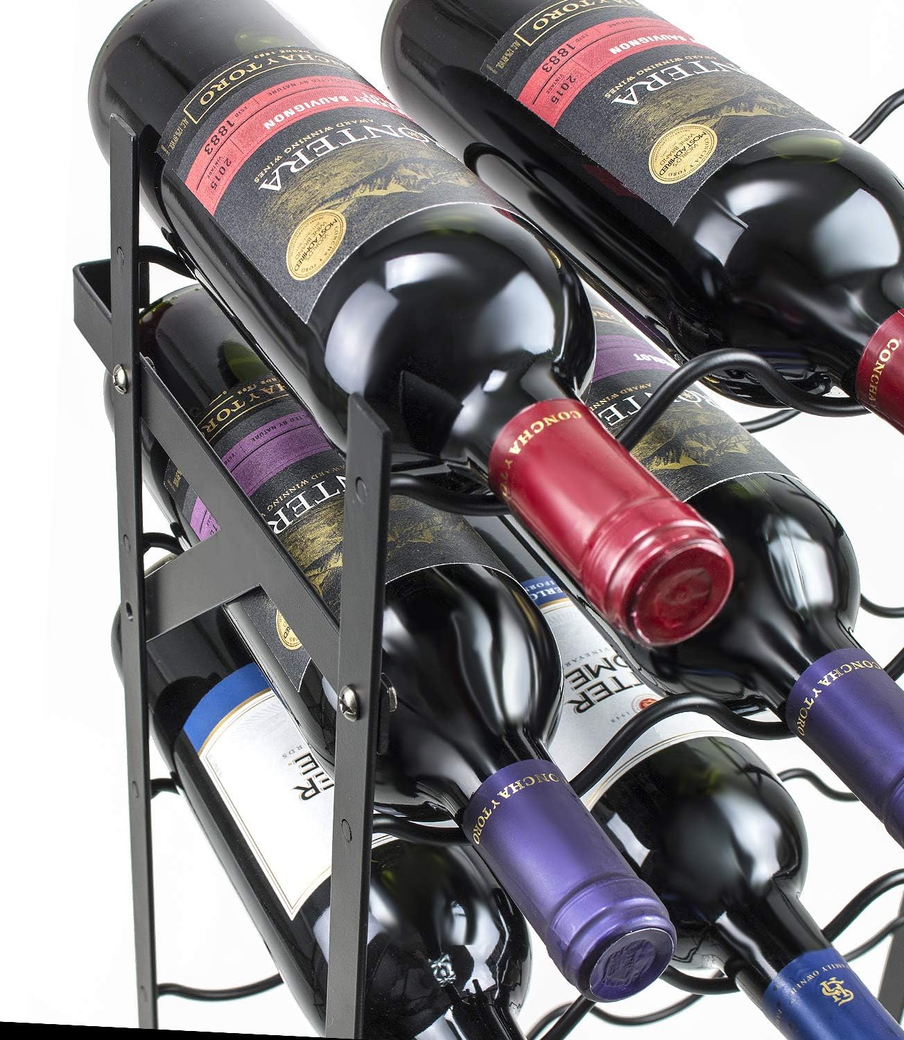 Sorbus 15-Tier Freestanding Wine Rack - 75 Bottle Capacity