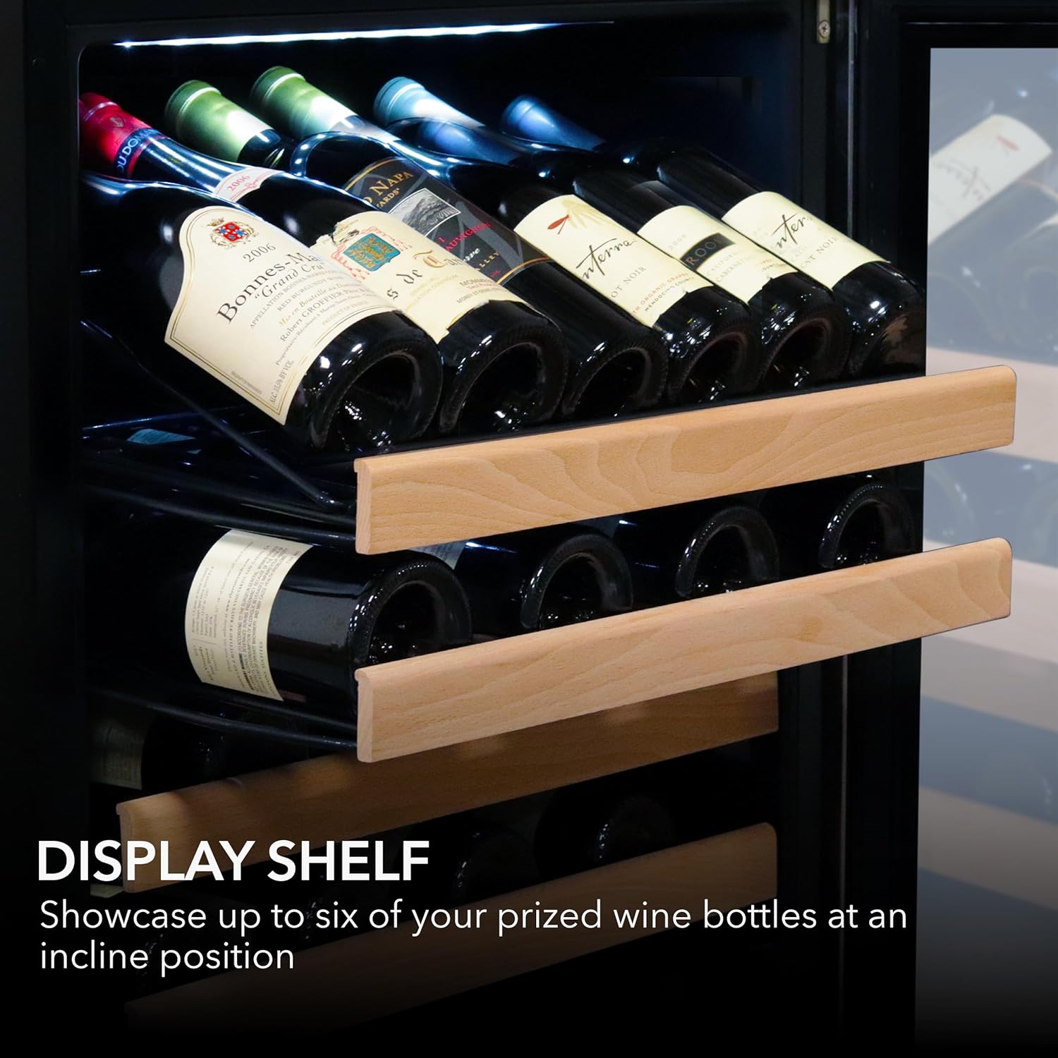 Whynter 164-Bottle Dual Zone Wine Cooler with Display Shelf