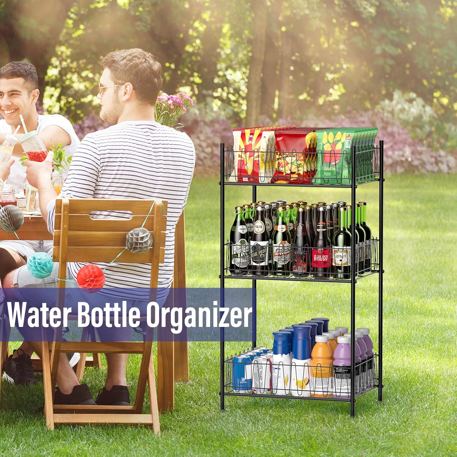Smusei 3 Tier Drink Organizer for Kitchen