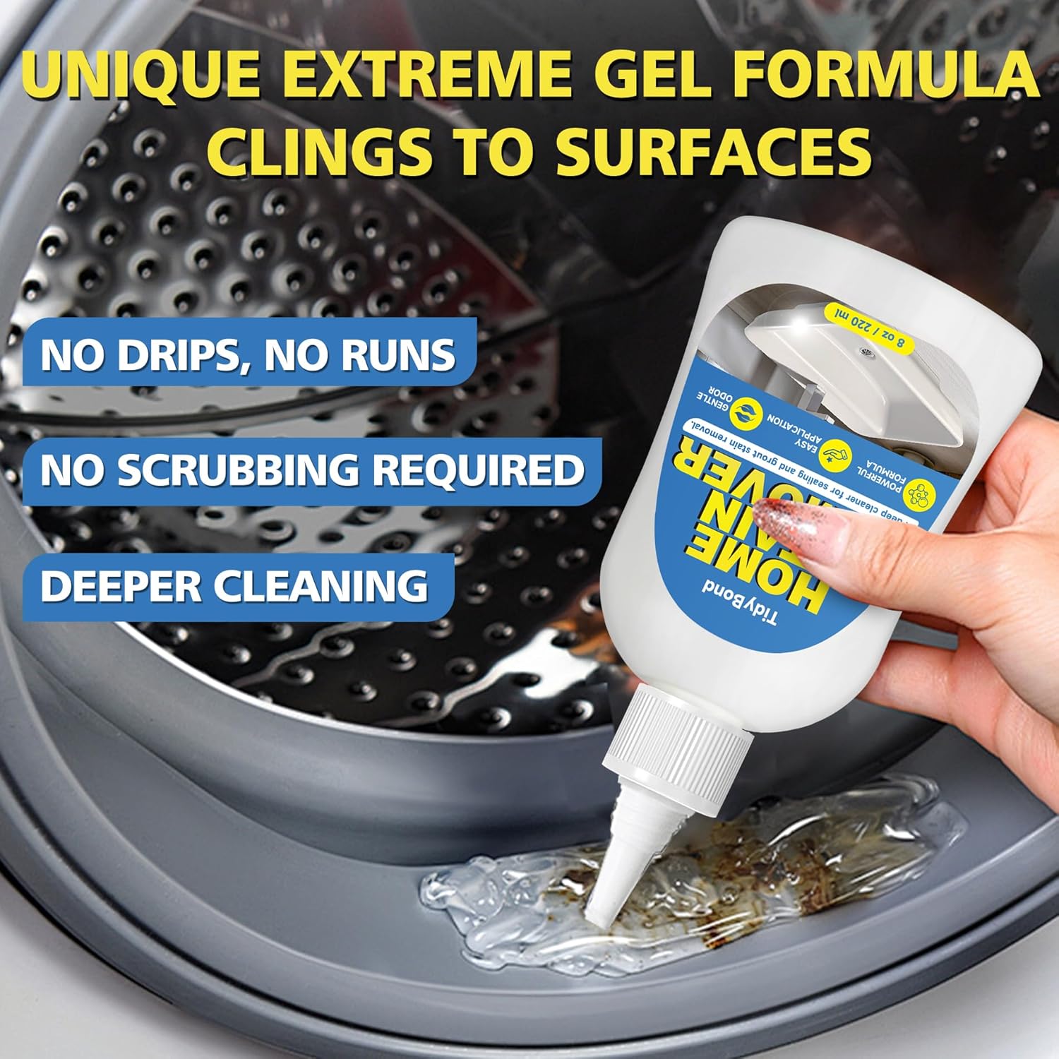 Tidybond Heavy Duty Stain Remover Gel 8 Fl Oz