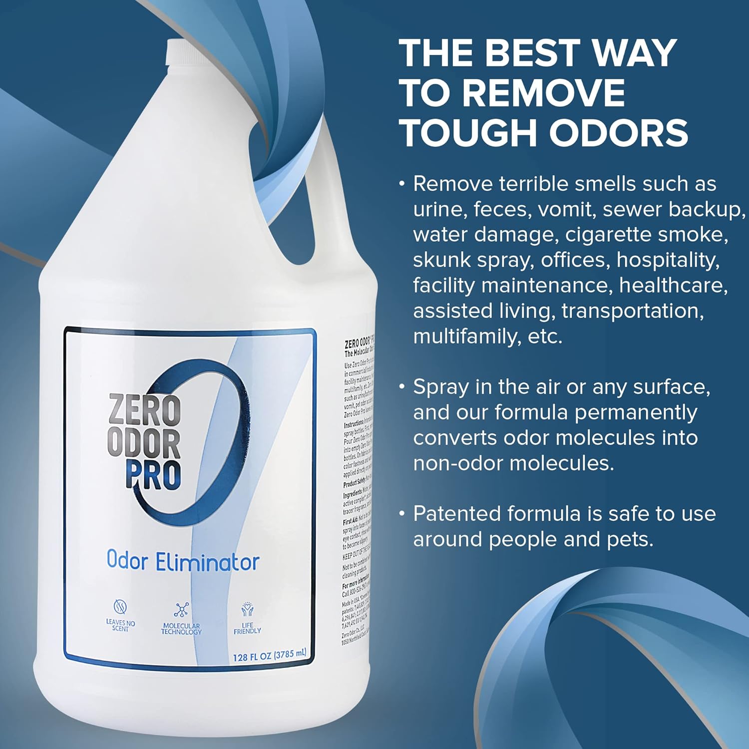 Zero Odor Pro 128oz Odor Eliminator Refill