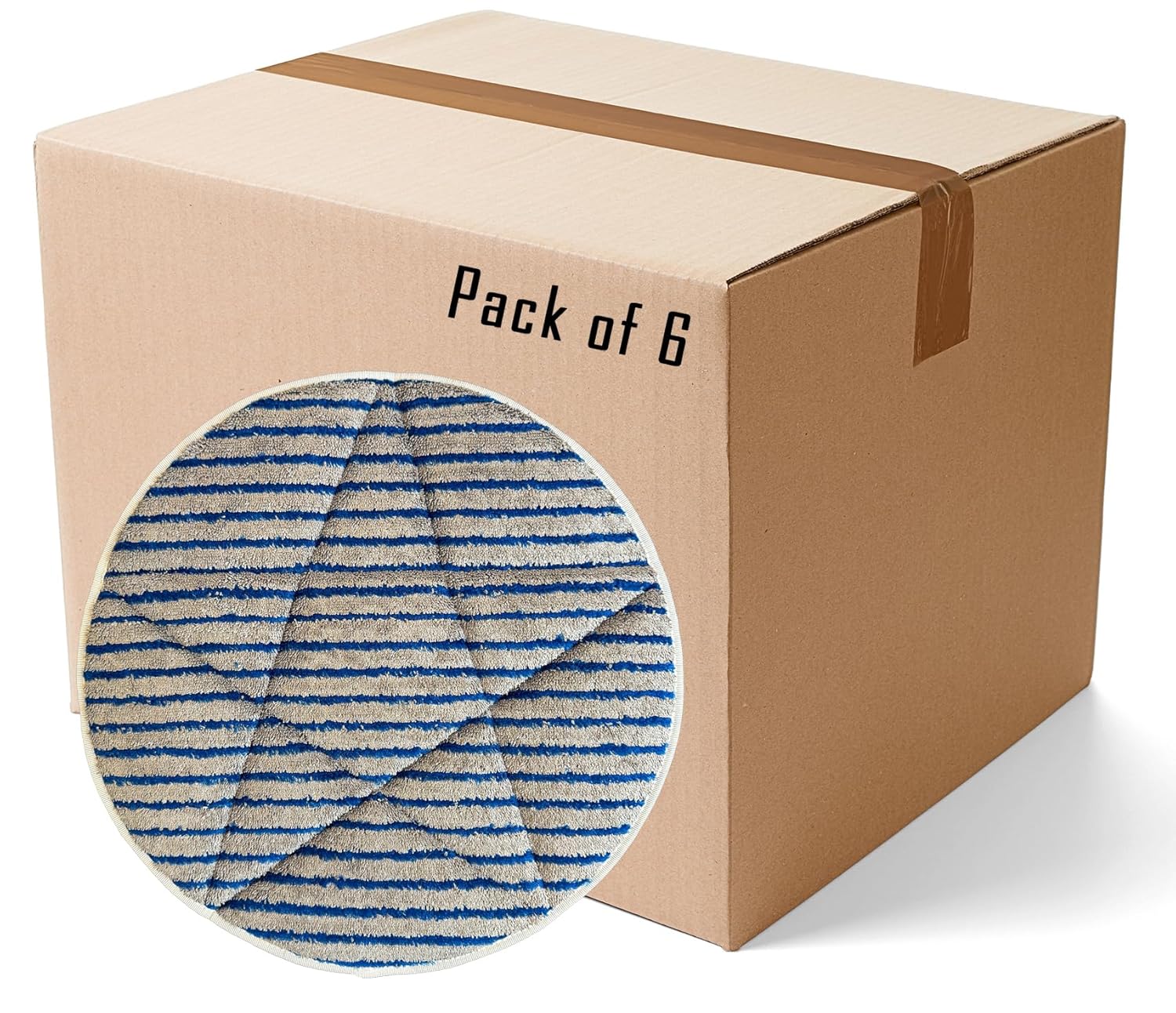 13 Microfiber Scrubber Carpet Bonnets - 6 Pack