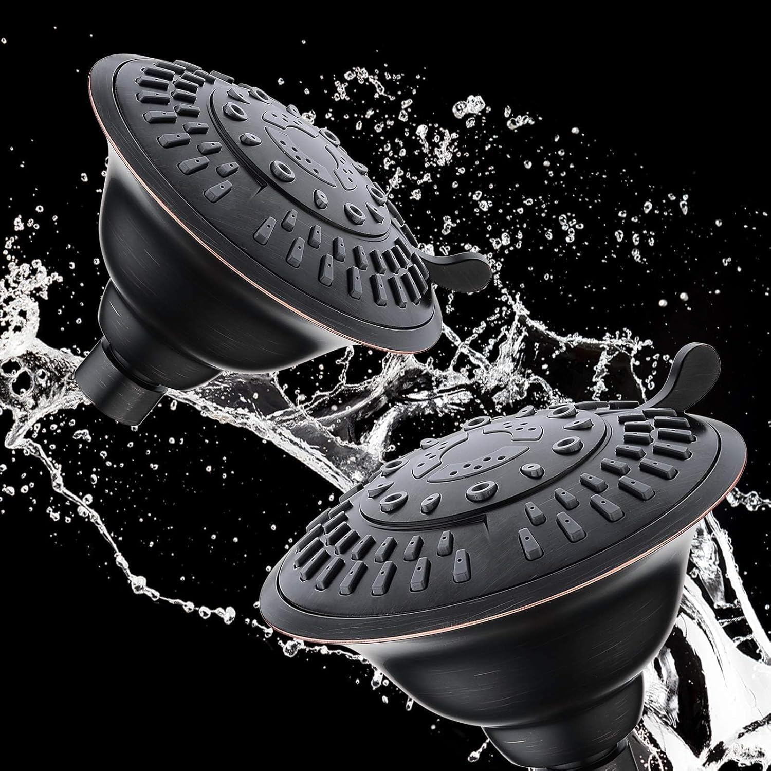 BRIGHT SHOWERS High Pressure Showerhead with 5 Spray Settings