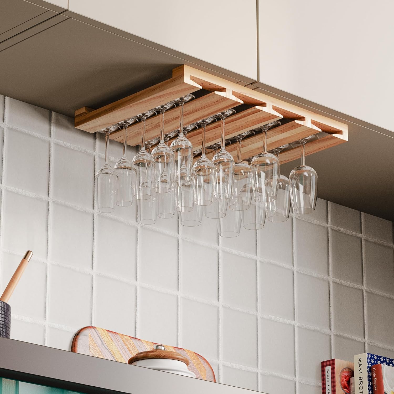 Rustic State 4 Sectional Wine Glass Rack