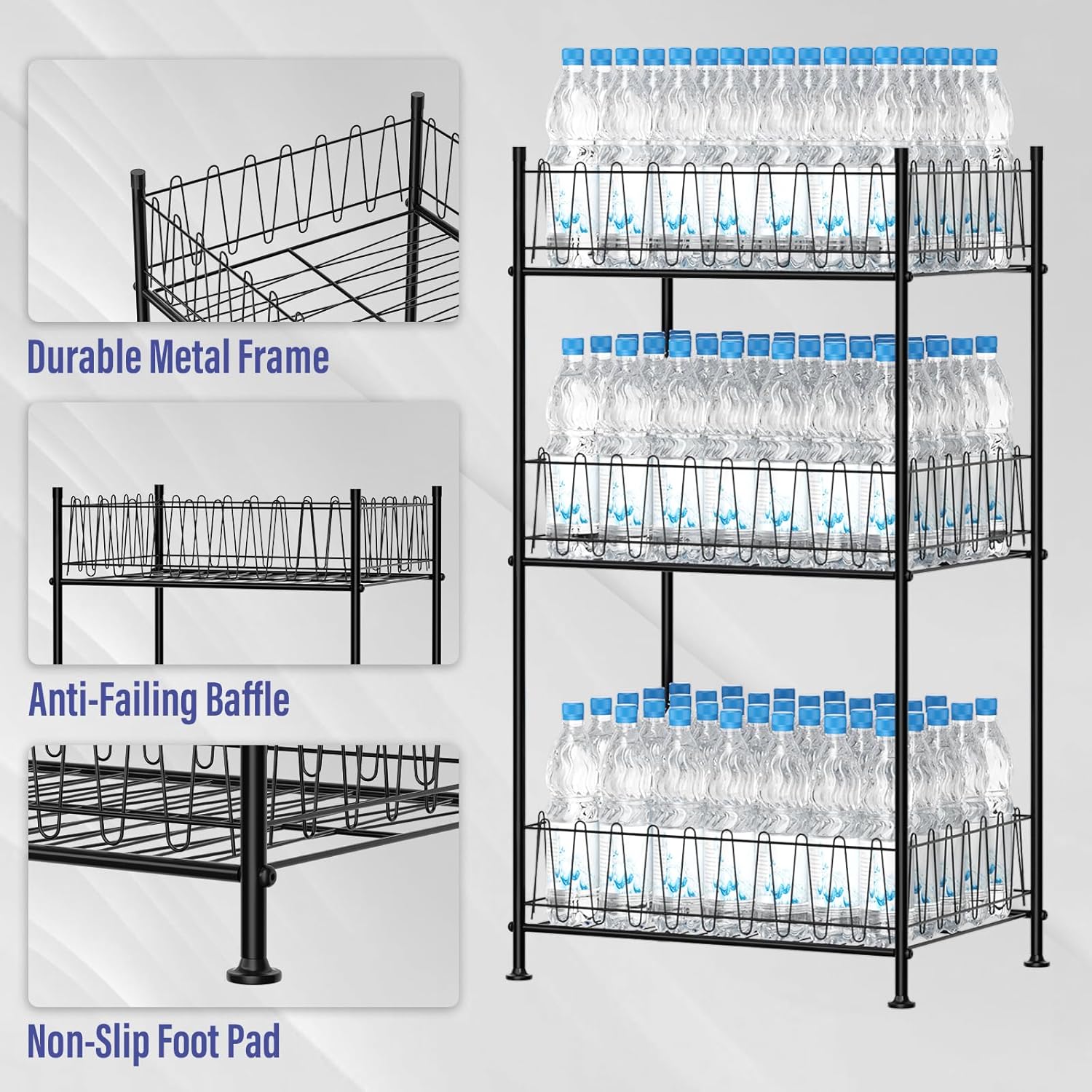 Smusei 3 Tier Drink Organizer for Kitchen