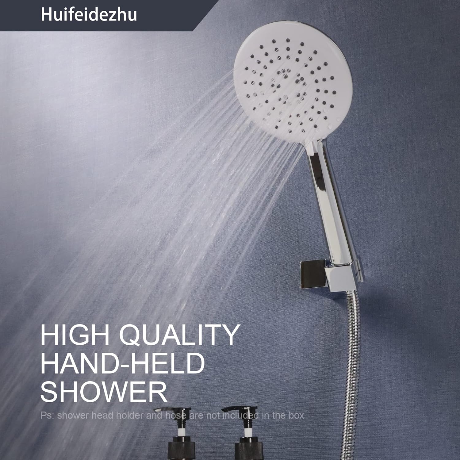 Huifeidezhu Handheld Shower Head 3 In 1 Spray Mode