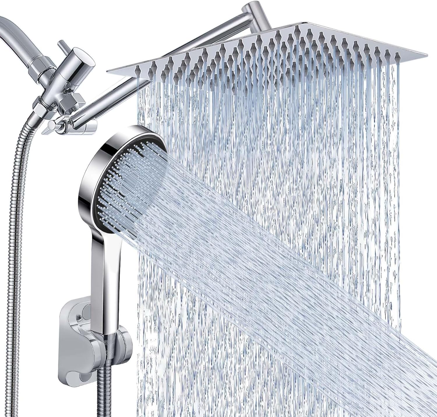 Nottia 10 Inch Rain Shower Head with Handheld Spray Combo