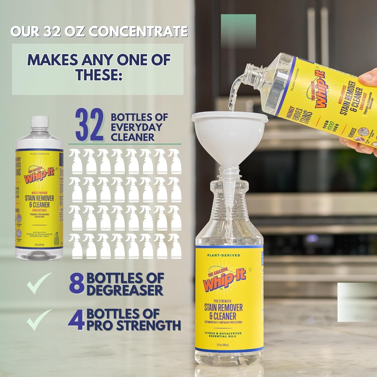 Whip-It Stain Remover and Concentrate Kit