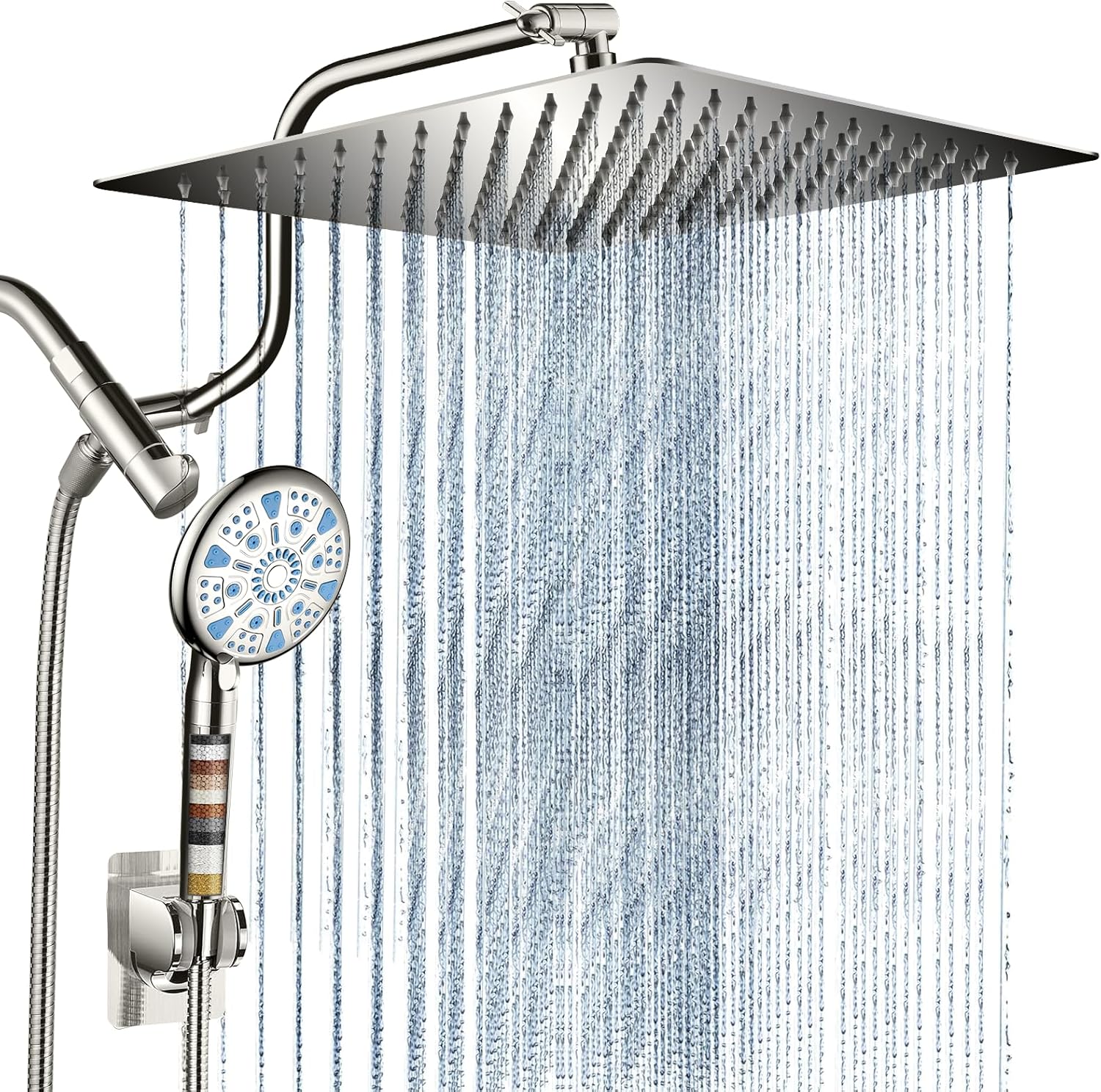 Cobbe 12 Inch All Metal 3-Way Rain Shower Head Combo