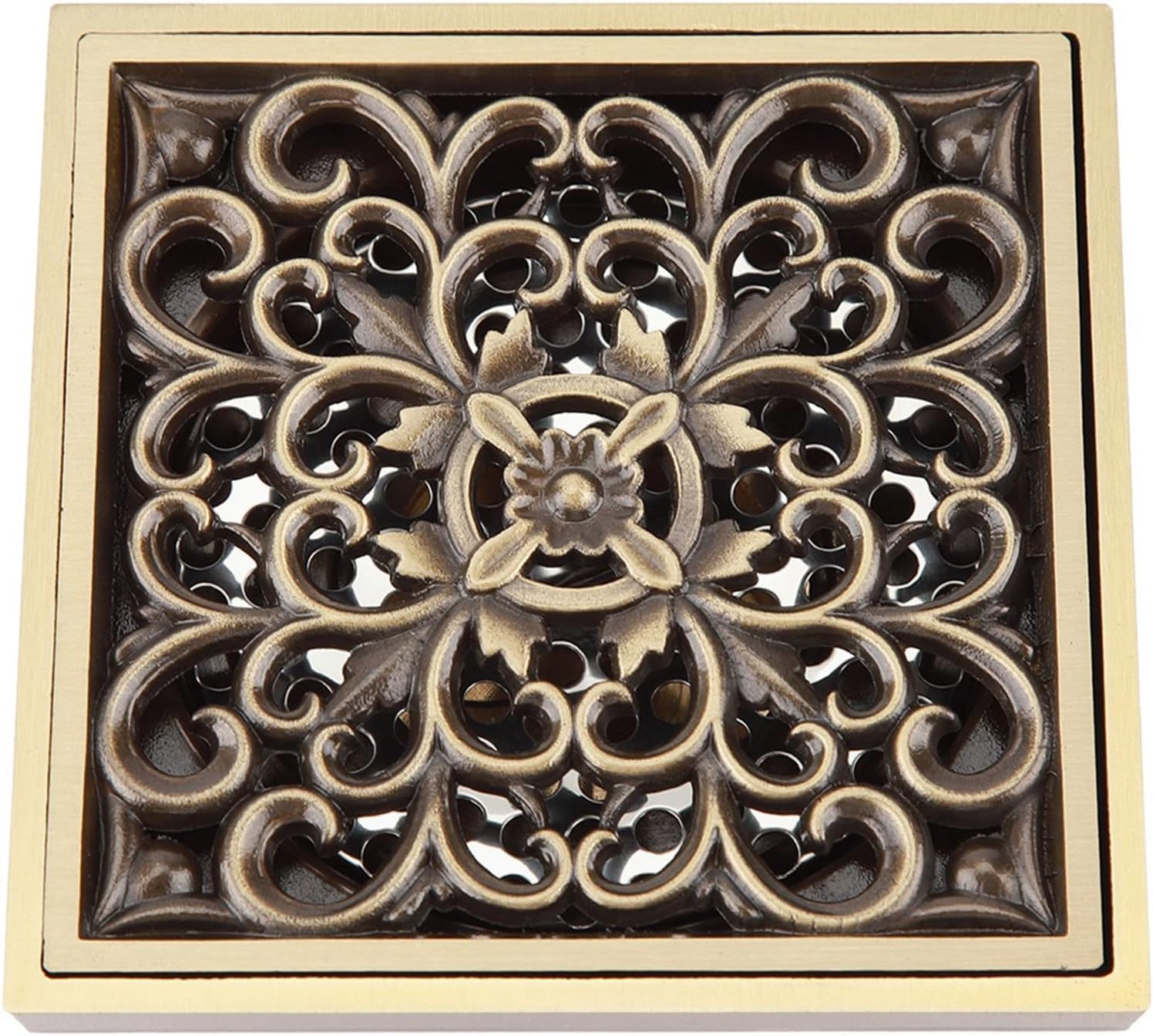 Hilitand Antique Brass Drain Strainer Cover Grate 1
