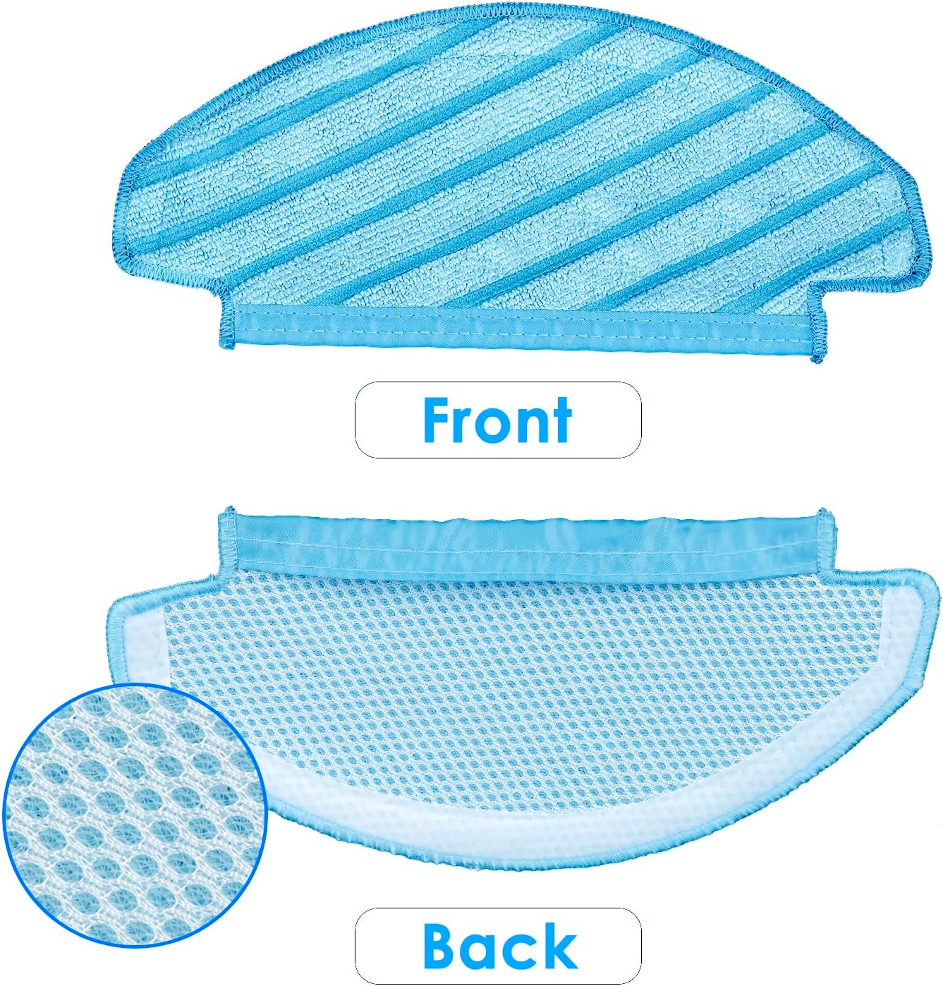 10 Piece N10 Washable Mop Pads for ECOVACS Robot Vacuums 1