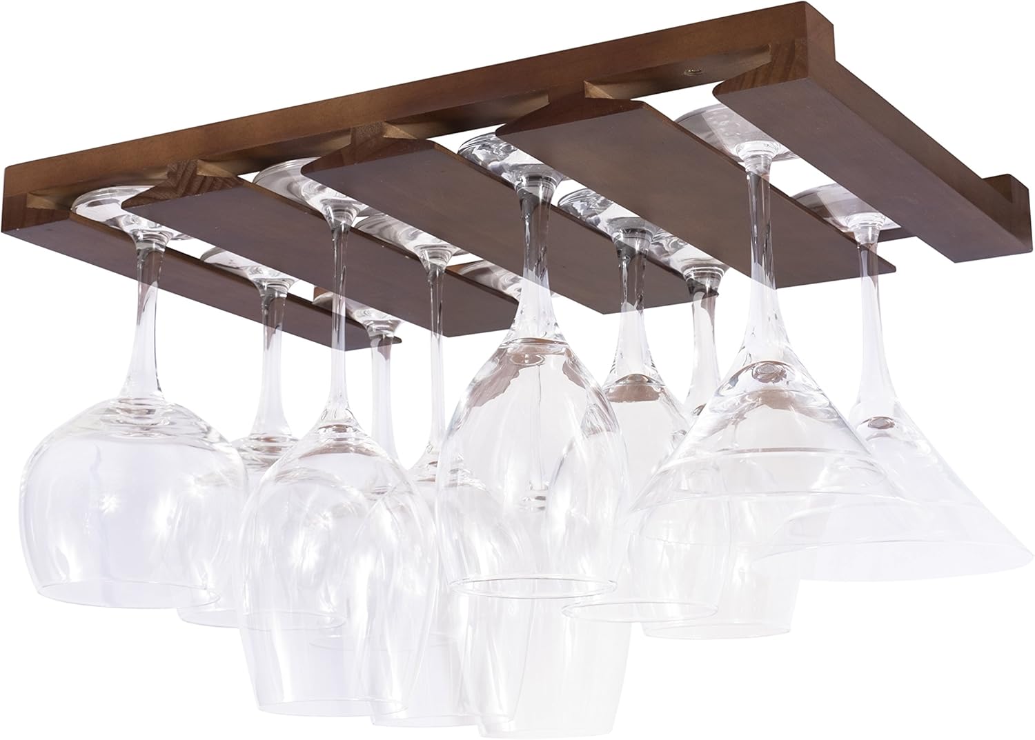 Rustic State 4 Sectional Stemware Rack 12 Inch Deep