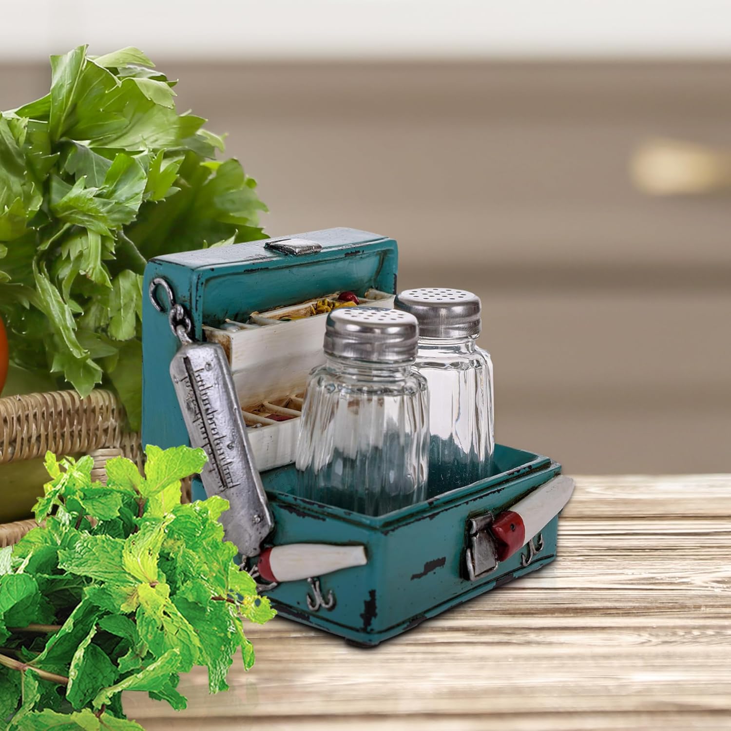 Pine Ridge Glass Salt and Pepper Shakers Set