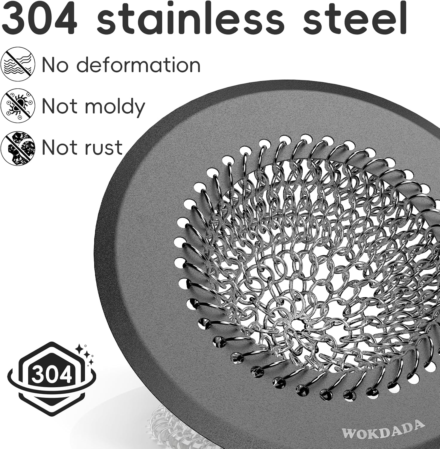 Wokdada Bathtub Hair Catcher Drain Strainer