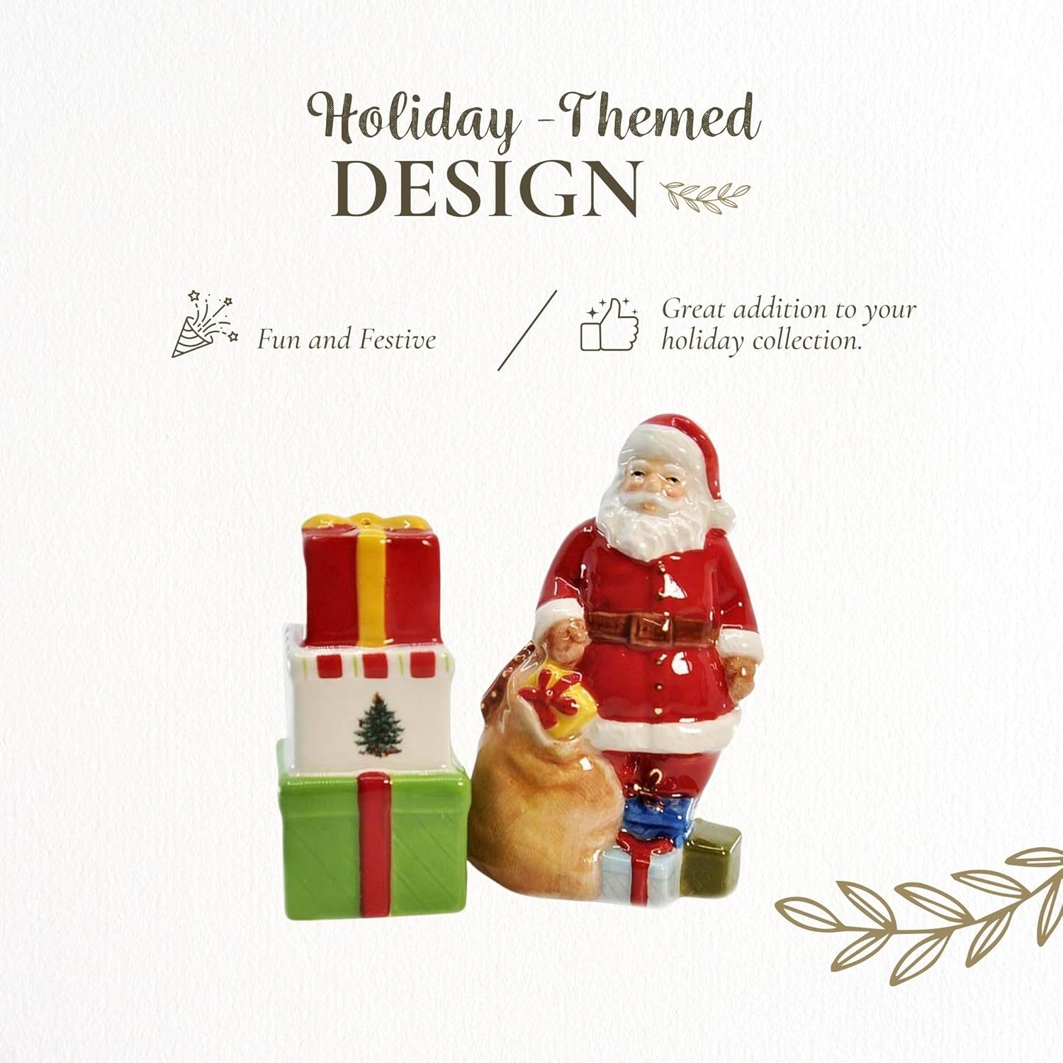 Spode Christmas Tree Salt and Pepper Shaker Set 1