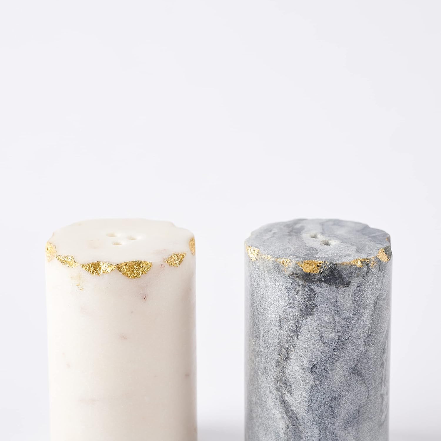 Mud Pie Marble Salt and Pepper Shaker Set