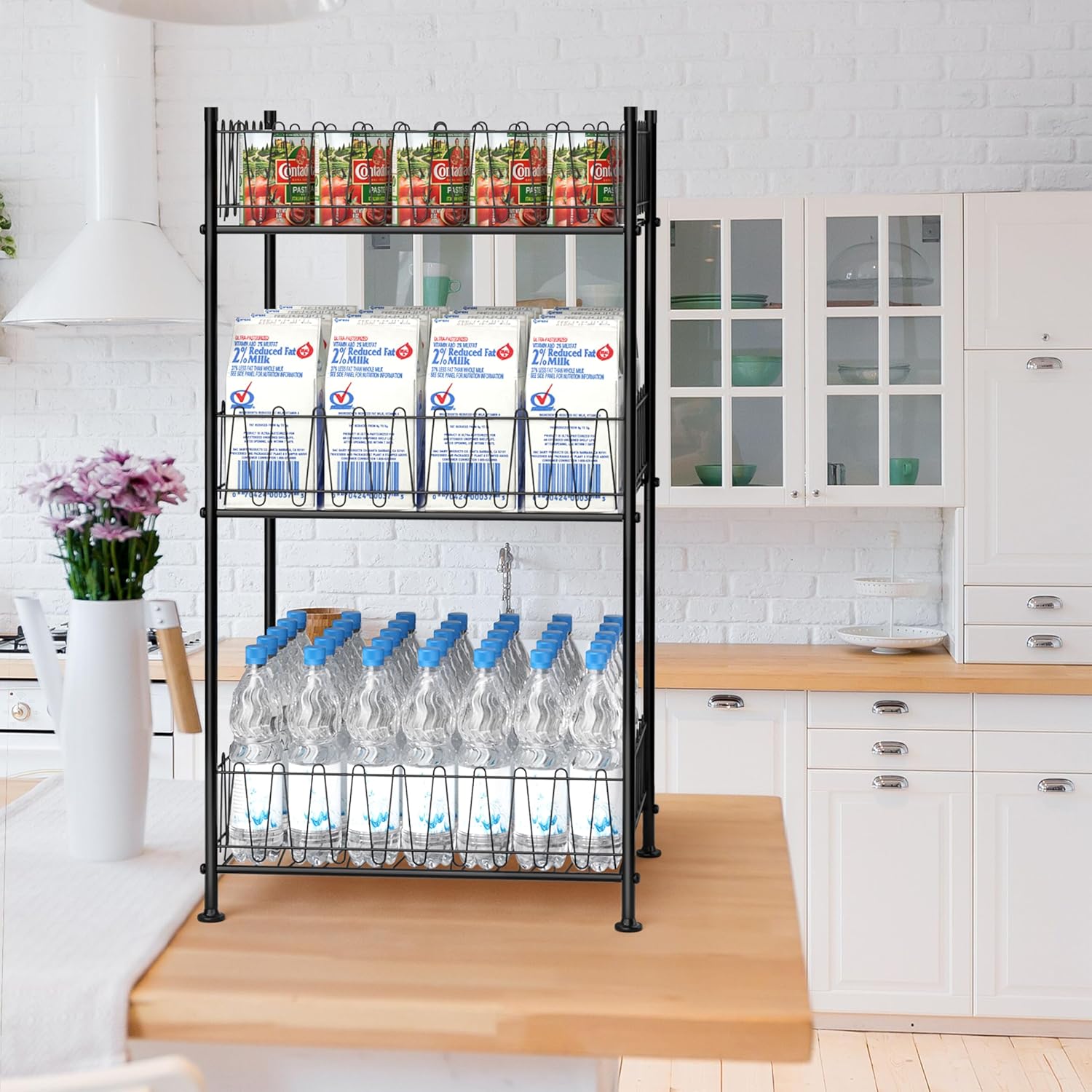 Smusei 3 Tier Drink Organizer for Kitchen