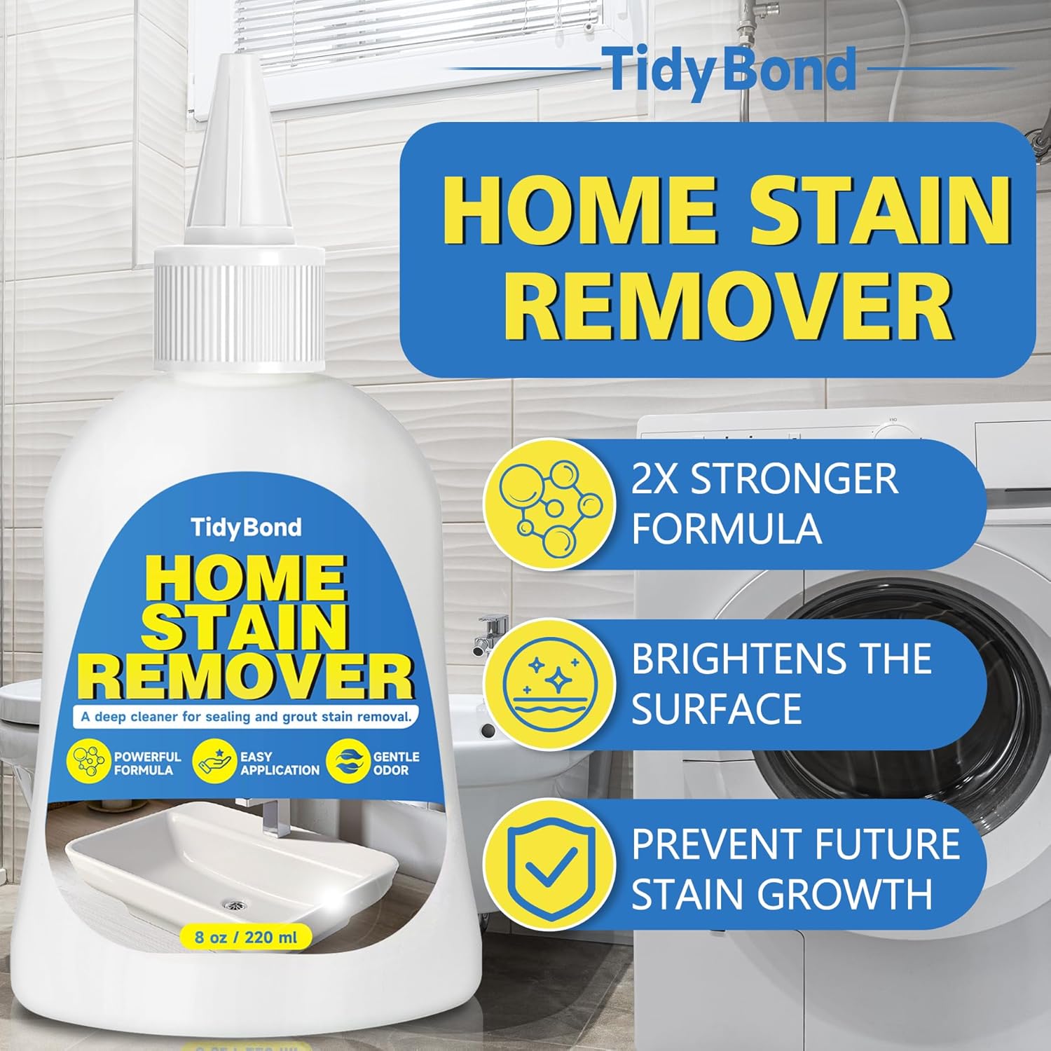 Tidybond Heavy Duty Stain Remover Gel 8 Fl Oz