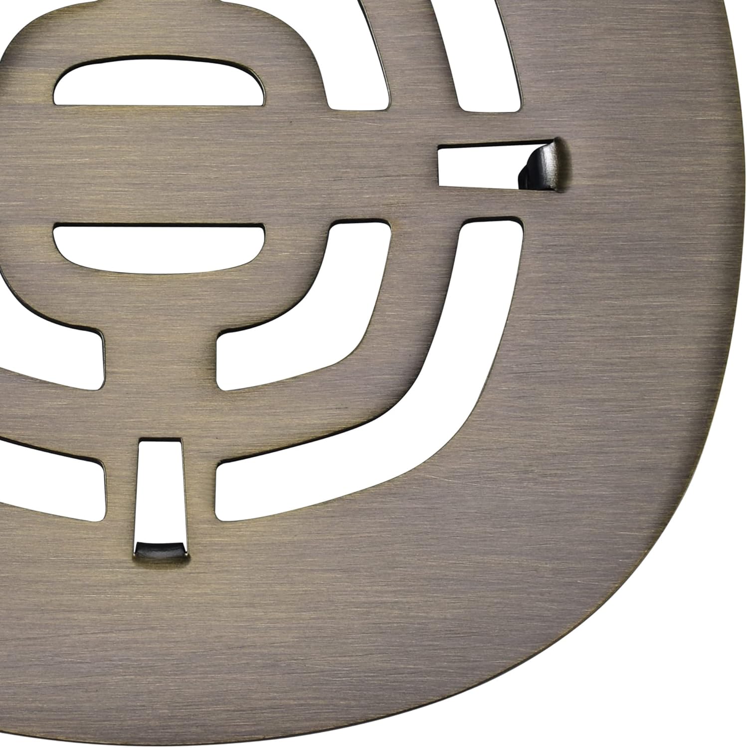 Bropury 425 in x 425 in Snap-in Shower Drain Grid Antique Bronze