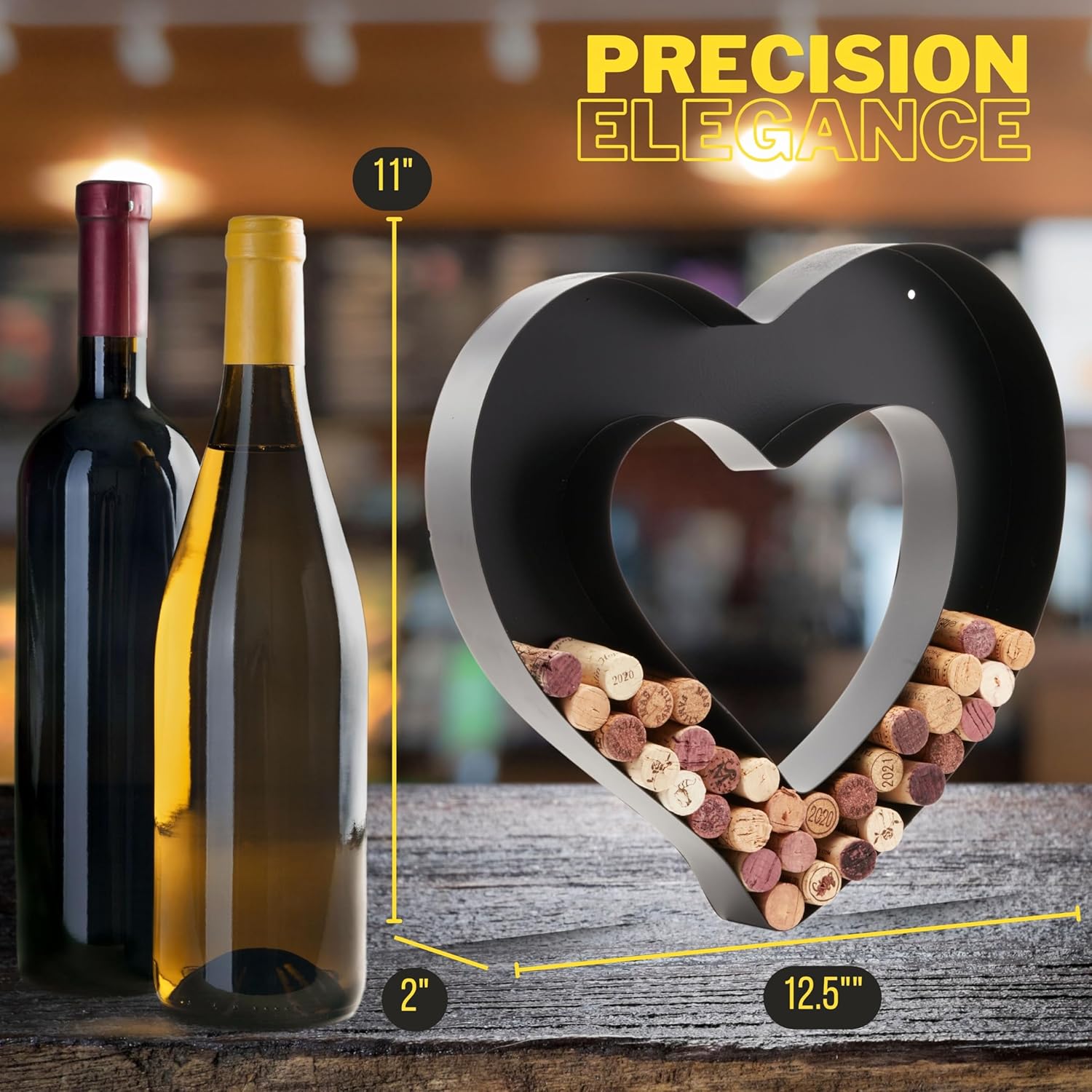 DECOMIL Wine Cork Holder Letters Wall Art