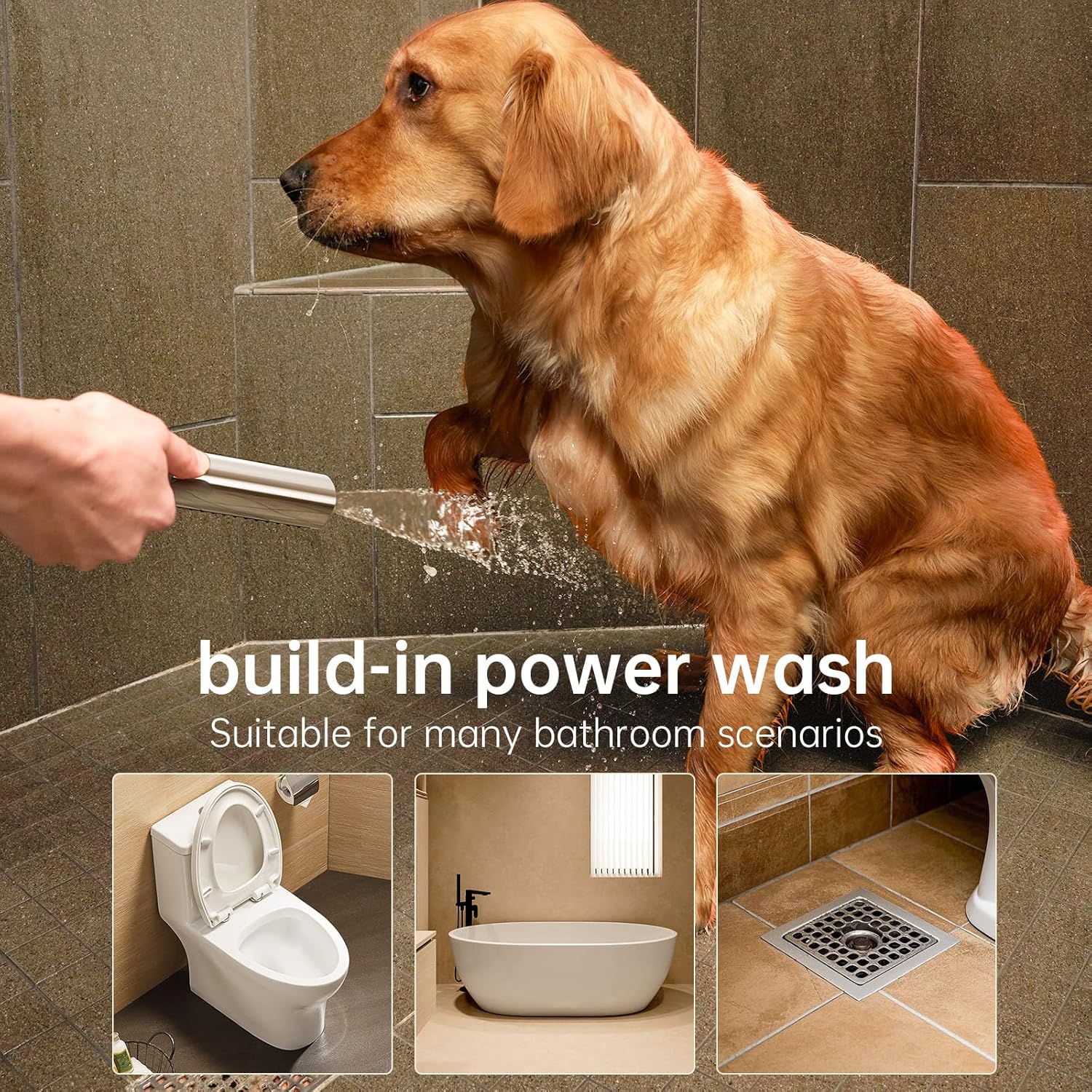 Veken 10 All Metal Rain Shower Head with Handheld Combo