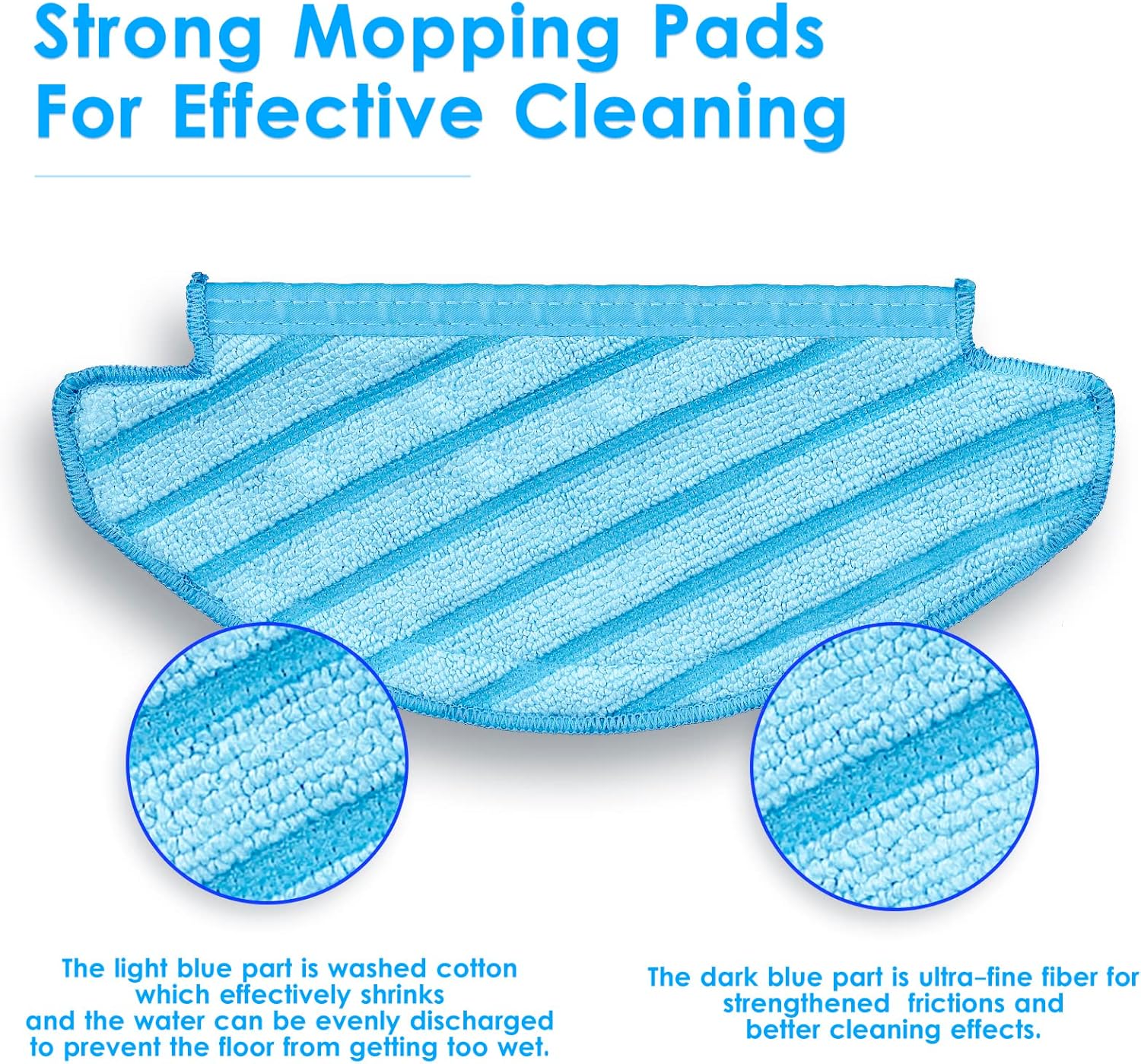 10 Piece N10 Washable Mop Pads for ECOVACS Robot Vacuums 1