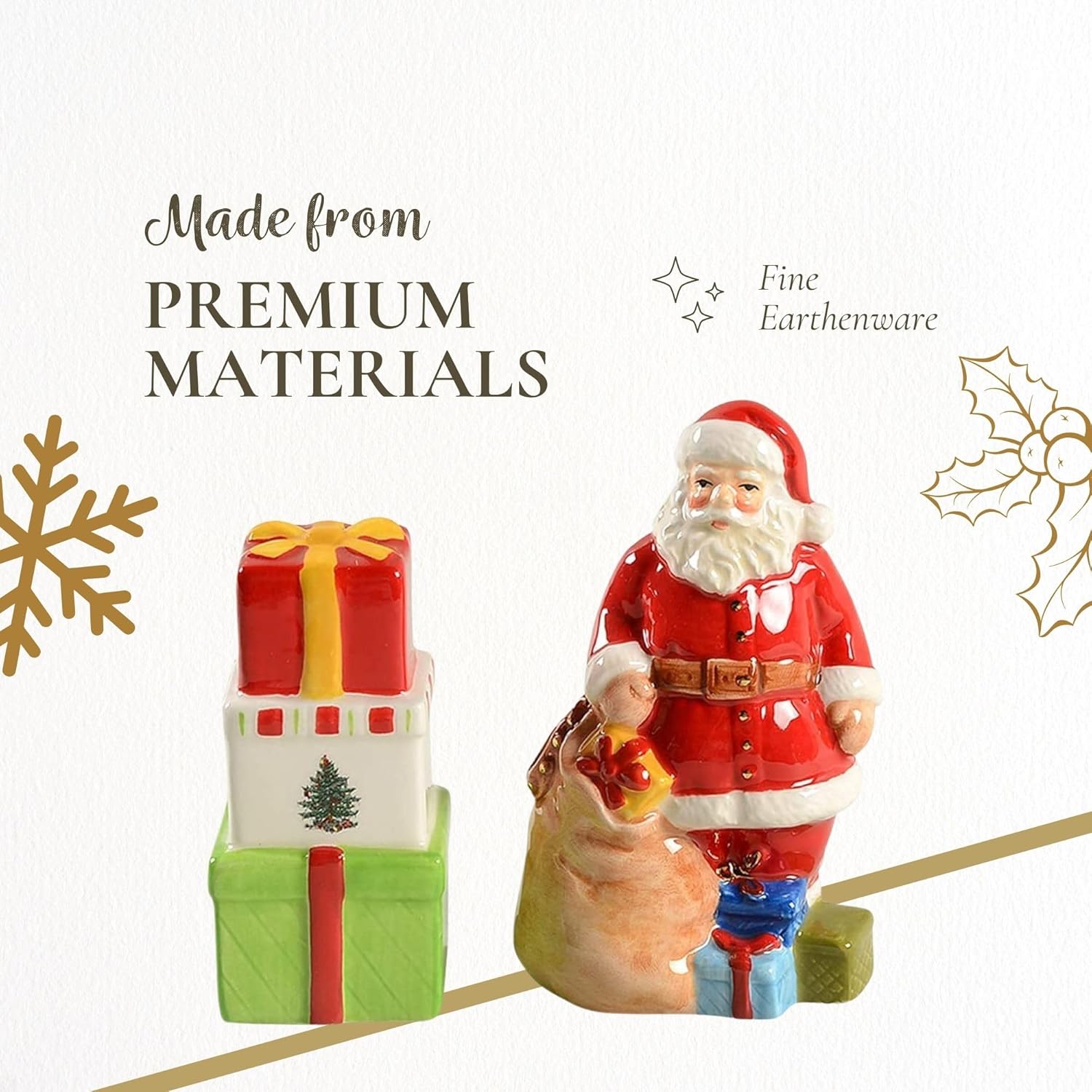 Spode Christmas Tree Salt and Pepper Shaker Set 1