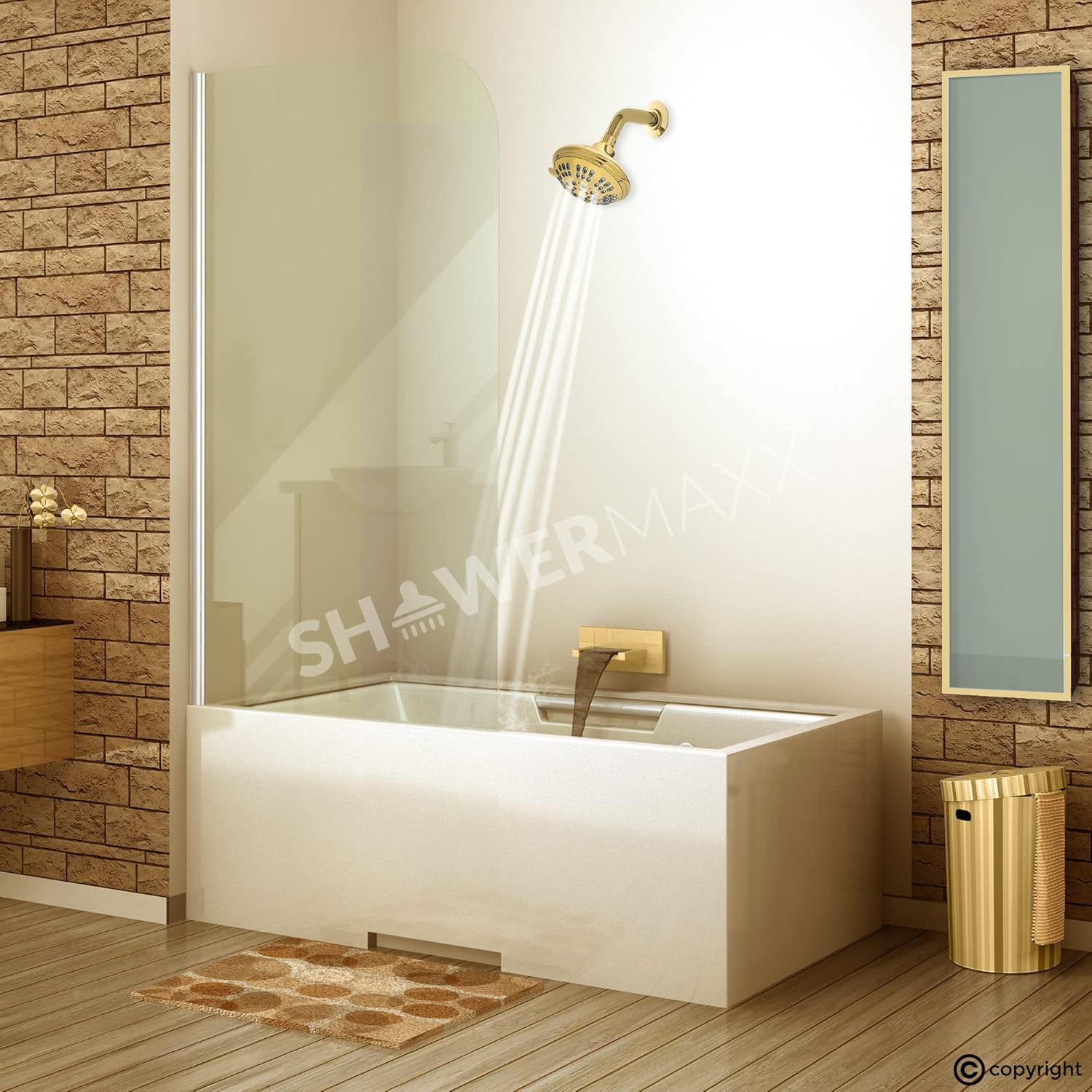 ShowerMaxx Luxury Spa ImperialShine Gold Shower Head