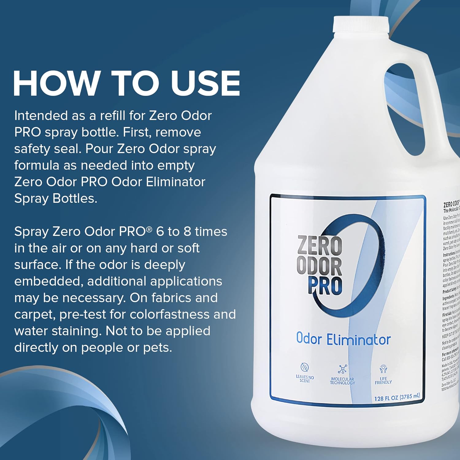 Zero Odor Pro 128oz Odor Eliminator Refill
