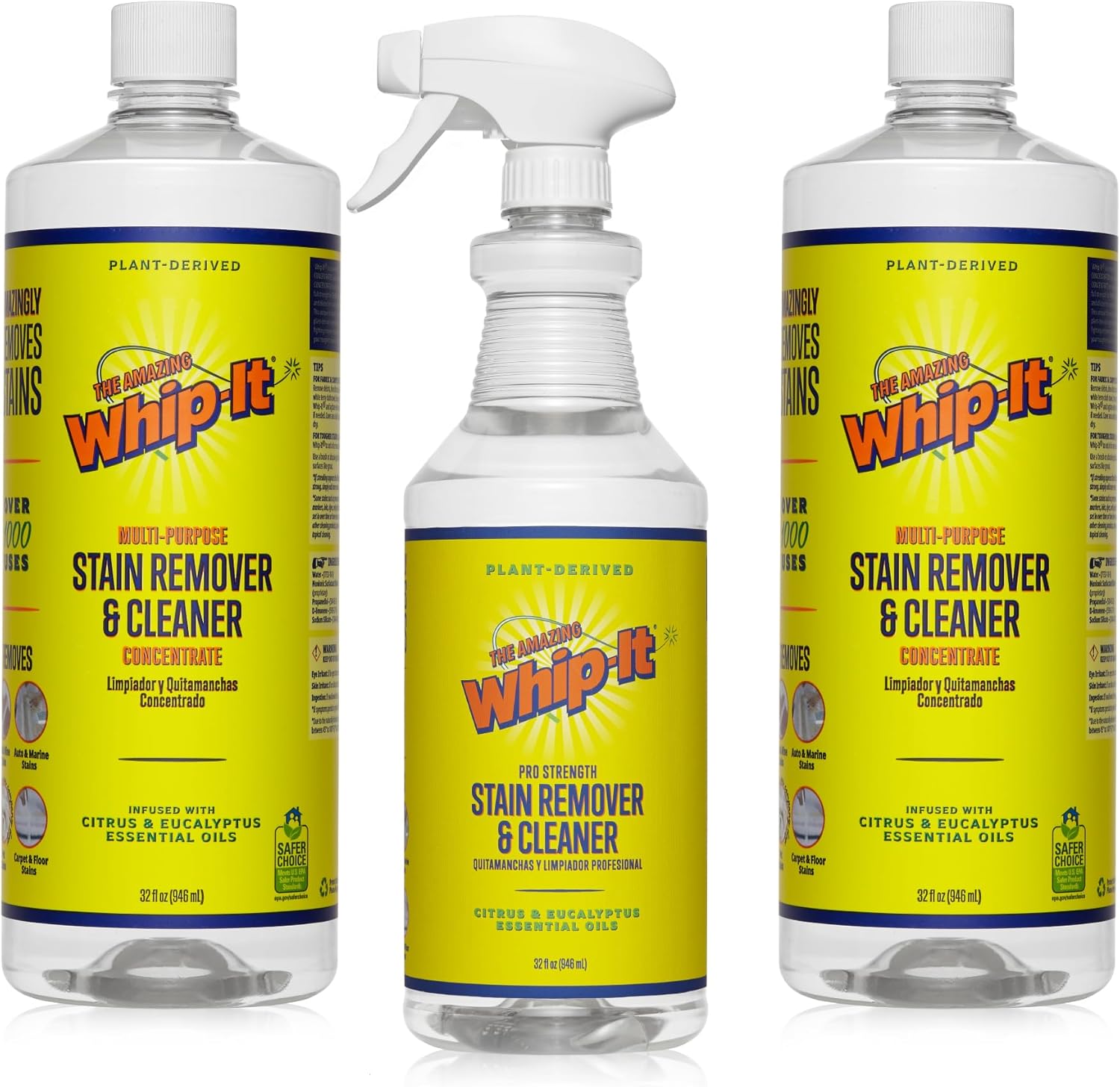Whip-It Stain Remover and Concentrate Kit