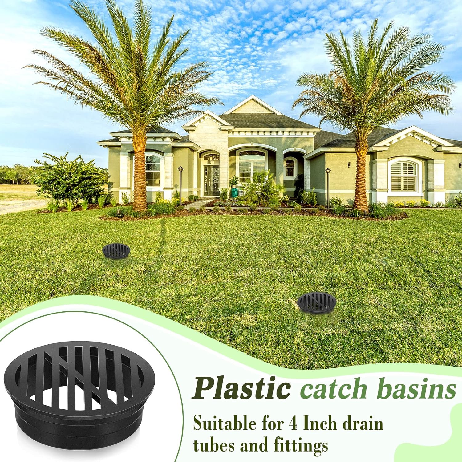 Taiyin 8 Pcs 45 Inch Drain Cover for Outdoor Use