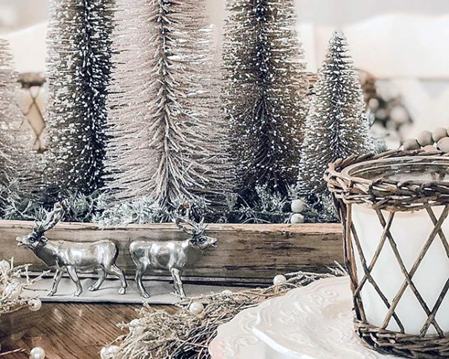 Vagabond House Pewter Deer Salt Pepper Shakers Set